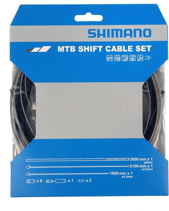 SHIMANO MTB GEAR CABLE SET / STAINLESS STEEL INNER