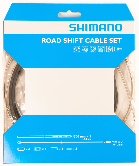 SHIMANO ROAD GEAR CABLE SET / STAINLESS STEEL